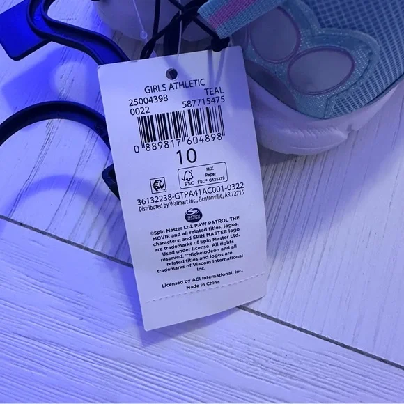 Paw Patrol Blue and White Sneakers with Velcro Closure - Picture 4 of 6